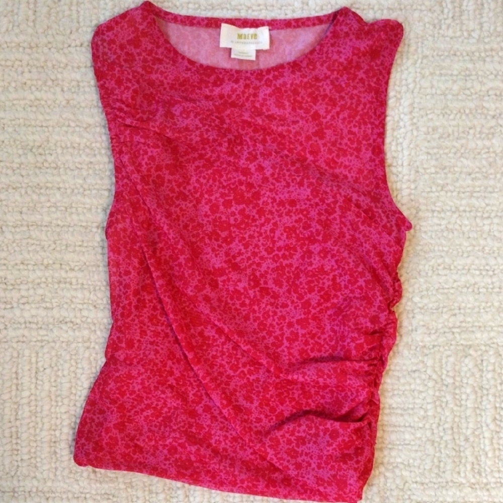 Maeve Pink Sleeveless Top